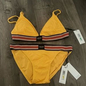 Calvin Klien Yellow Bikini Set